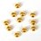 24K Gold plate brass Bead Rondel Rounded 3.5mm 4 pack