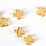 24k Gold plate Brass Bead Cross 6mm 2 pack