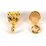 24K Gold plate brass Bail 6.5x12.5mm 1 Pack