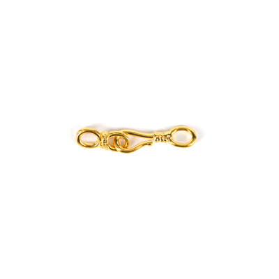 24K Gold plate brass Clasp hook 27mm 1 pack