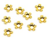 14k Gold Filled 7mm Caps 10 pack-findings-Beadthemup