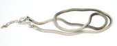Base Metal necklace 3mm Chain 45cm +extn-findings-Beadthemup
