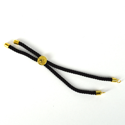 Gold plate Cord adjustable Bracelet