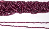 Garnet Pink Fac.Rondel 2.5x 1.8mm str app 260 beads-beads incl pearls-Beadthemup