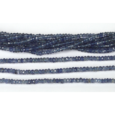 Iolite Fac.Rondel 2.5x 1.8mm str app 260 beads