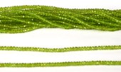 Peridot Fac.Rondel 4x3mm str 150 beads-beads incl pearls-Beadthemup