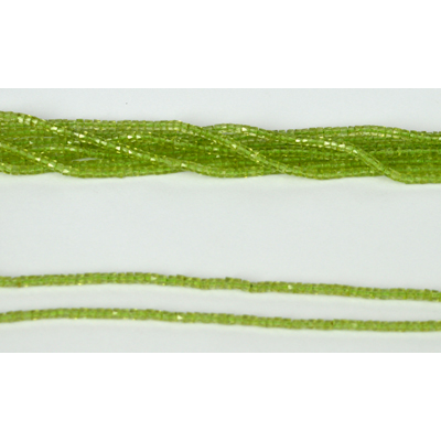 Peridot Faceted Wheel 2.5mm str 220 beads