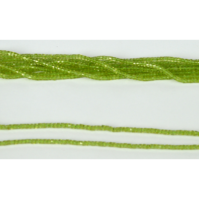 Peridot Fac.Rondel 3.3x1.85mm str app 200 beads