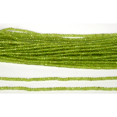 Peridot Fac.Drop app 5x4mm str app 80 beads