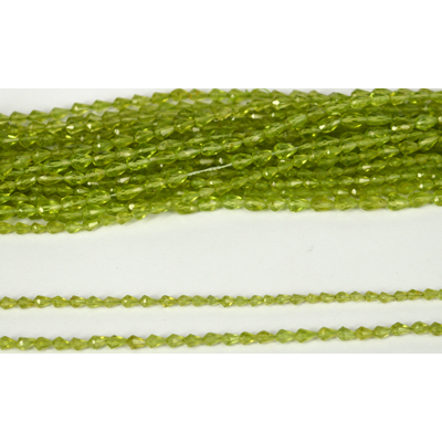 Peridot Fac.Rondel 3.5x3mm str app 200 beads