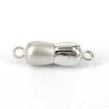 Rhodium plate brass Magnetic clasp 7x23mm-findings-Beadthemup