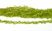 Peridot Fac.flat Top drill Briolette app 5x6mm str 66 beads-beads incl pearls-Beadthemup