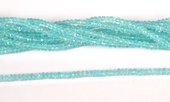 Blue Topaz Fac.Rondel 3.8x2mm str 165 beads-beads incl pearls-Beadthemup