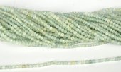 Aquamarine Pol.Round app 3.5mm str 120 beads-beads incl pearls-Beadthemup