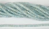 Aquamarine Pol.Rondel 4x6mm str 109 beads-beads incl pearls-Beadthemup