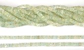 Aquamarine Pol.Wheel 6x2mm str 190  beads-beads incl pearls-Beadthemup