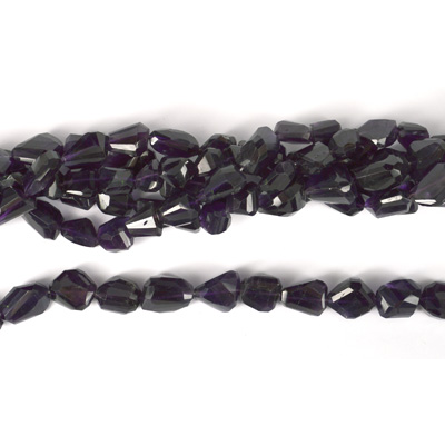 Amethyst Fac.Nugget app 14x10mm str app 23 beads