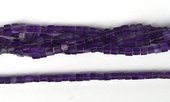 Amethyst Pol.Cube 4mm str 56 beads 1/2 strand length-beads incl pearls-Beadthemup