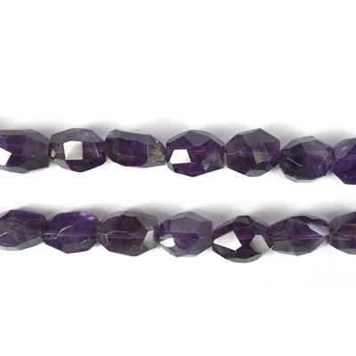 Amethyst Fac.Nugget app 22x17mm str 19 beads