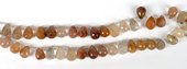 Copper Rutile quartz Fac.Briolette app 15x9mm str 19 beads-beads incl pearls-Beadthemup