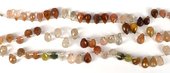 Copper Rutile quartz Fac.Briolette app 12x9mm str 21 beads-beads incl pearls-Beadthemup