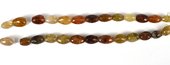 Rutile Quartz Fac.Olive Grad 13-17mm 14 beads-beads incl pearls-Beadthemup