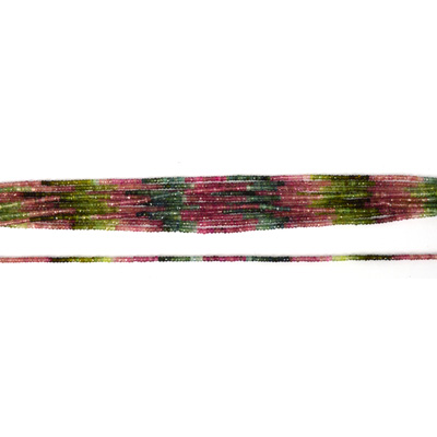 Tourmaline watermelon Fac.Rondel 3x2.5mm str 170 beads