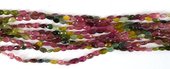 Tourmaline watermelon Fac.flat Teardrop 5x4mm str 62 beads-beads incl pearls-Beadthemup