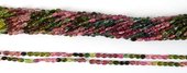 Tourmaline watermelon Pol.Nugget 6x8mm str 74 beads-beads incl pearls-Beadthemup