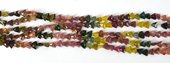 Tourmaline watermelon Fac.Triangle 6x7mm str 64 beads-beads incl pearls-Beadthemup