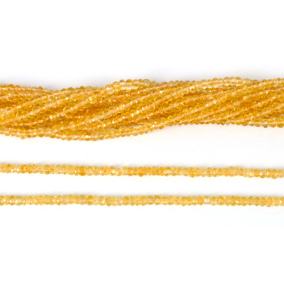 Citrine Fac.Rondel 3x2mm str 200 beads