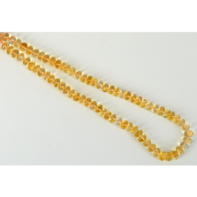 Citrine Pol.Rondel 8x5mm str 68 beads