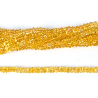 Citrine Fac.Rondel 5x3mm str 113 beads