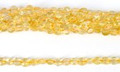 Citrine Fac.Coin 7mm str 50 beads-beads incl pearls-Beadthemup