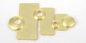 16ct Gold plt Connecter Rect&round 28x44mm 2p-findings-Beadthemup