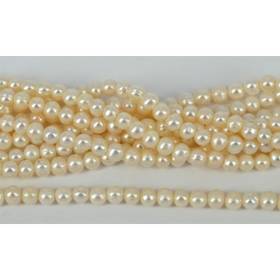 Fresh Water Pearl 1.2mm hole 6-7mm Round strand 62 pearls