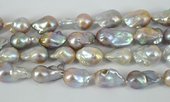 Fresh Water Pearl Baroque Lavender 14-15x22+mm EACH BEAD-beads incl pearls-Beadthemup