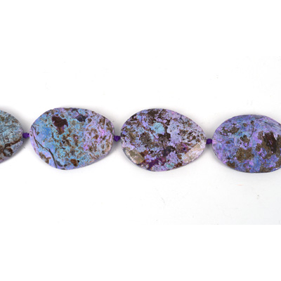 Agate Slice dyed Purple app 55x40mm EACH BEAD