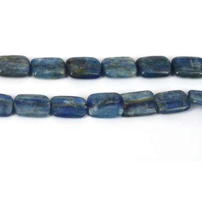Kyanite Pol.flat Rectangle 10x14mm str 28 beads