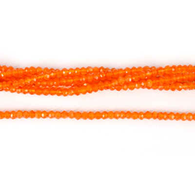 Carnelian Fac.Rondel app 4x2mm str 120 beads