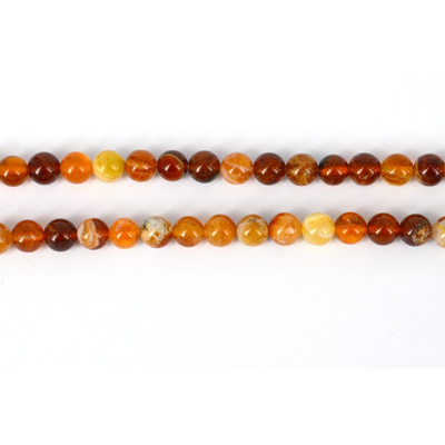 Brandy Opal Pol.Round 6mm str 65 beads