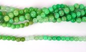 LAST STRANDS Chrysophase Pol.Round 8mm str 42 beads-beads incl pearls-Beadthemup