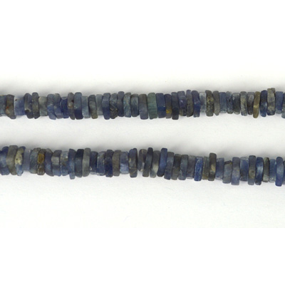 Kyanite Pol.Square Heshi 5mm str app 218 beads