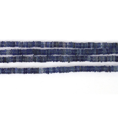 Iolite Pol.Round  Heshi 4mm str app 430 beads