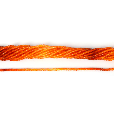 Carnelian Grad colour.Fac.Rondel 3x2mm str 160 beads