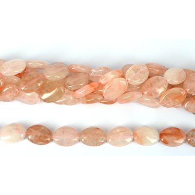 Strawberry Quartz Pol.Oval 18x13mm str 22 beads