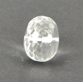 Clear Quartz 15x20mm Faceted Rondel bead-beads incl pearls-Beadthemup