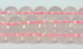 Rose Quartz Fac.Round 14mm str 28 beads-beads incl pearls-Beadthemup