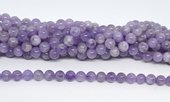 Lavender Amethyst Polished Round 8mm str 45 beads-beads incl pearls-Beadthemup