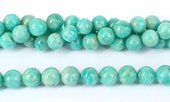 Peruvian Amazonite Pol.Round 12mm EACH BEAD-beads incl pearls-Beadthemup